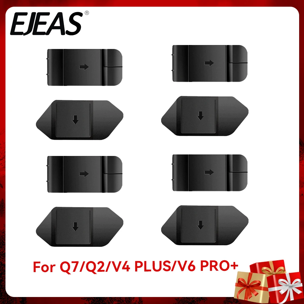 6/1PCS Motorcycle Helmet Intercom Mounting Clip Double-Sided Tape Base for EJEAS V6 PRO+/V4PLUS/Q7/V7 ​Helmet Bluetooth Intercom