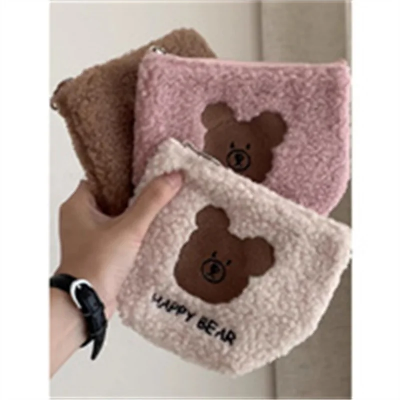 custom.Chuanghua Velvet Zipper Bag Wallet Travel Makeup Storage Bag Custom