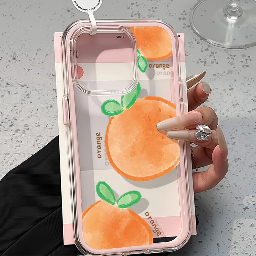 2-in-1 Candy Color Handyhülle für iPhone 17 Pro Max 13 16 11 15 14 12 Air 17promax 17pro Silikon Transparente Frucht-Schutzhülle