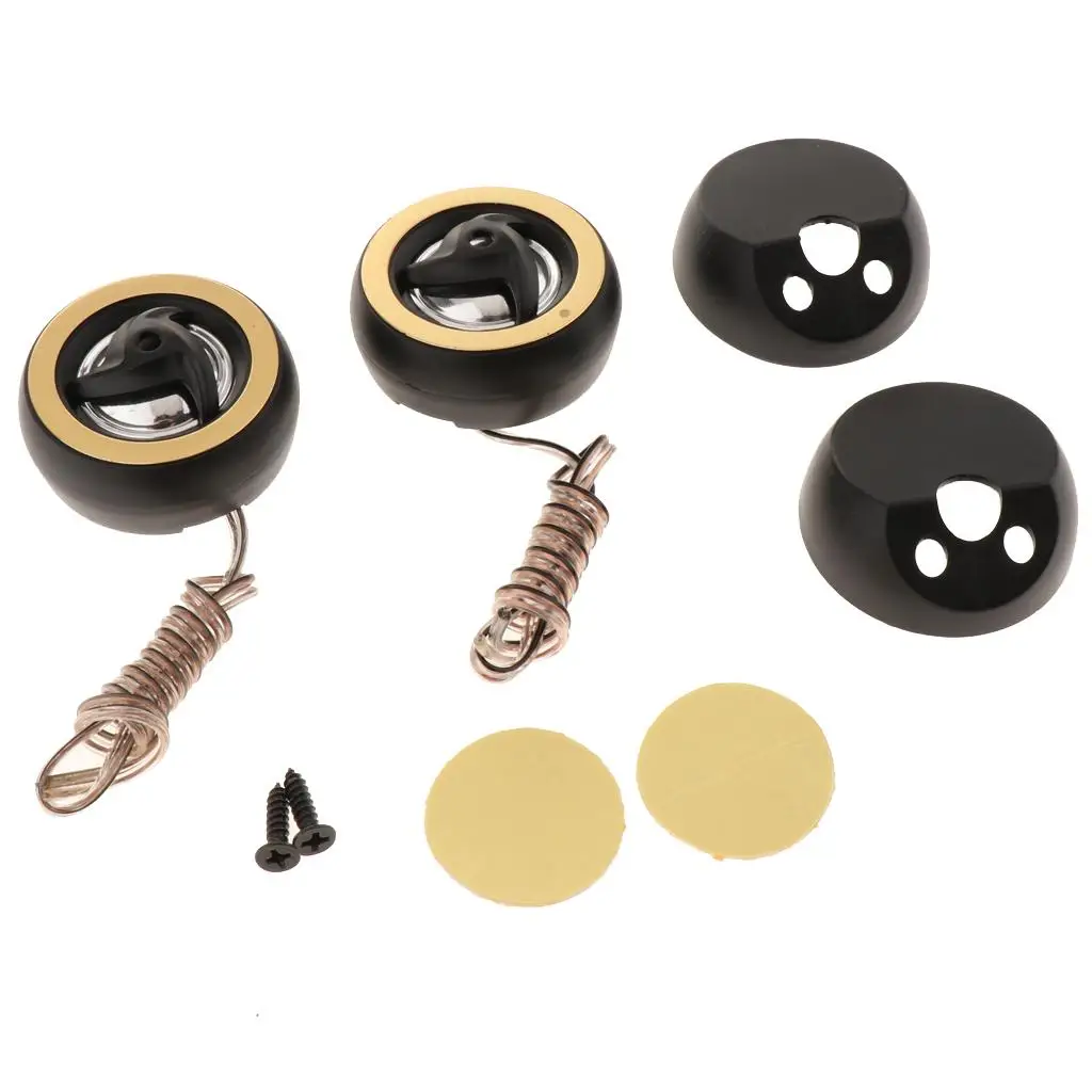 2x 25mm Car Silk Dome Tweeters Speakers with Installation Accessories