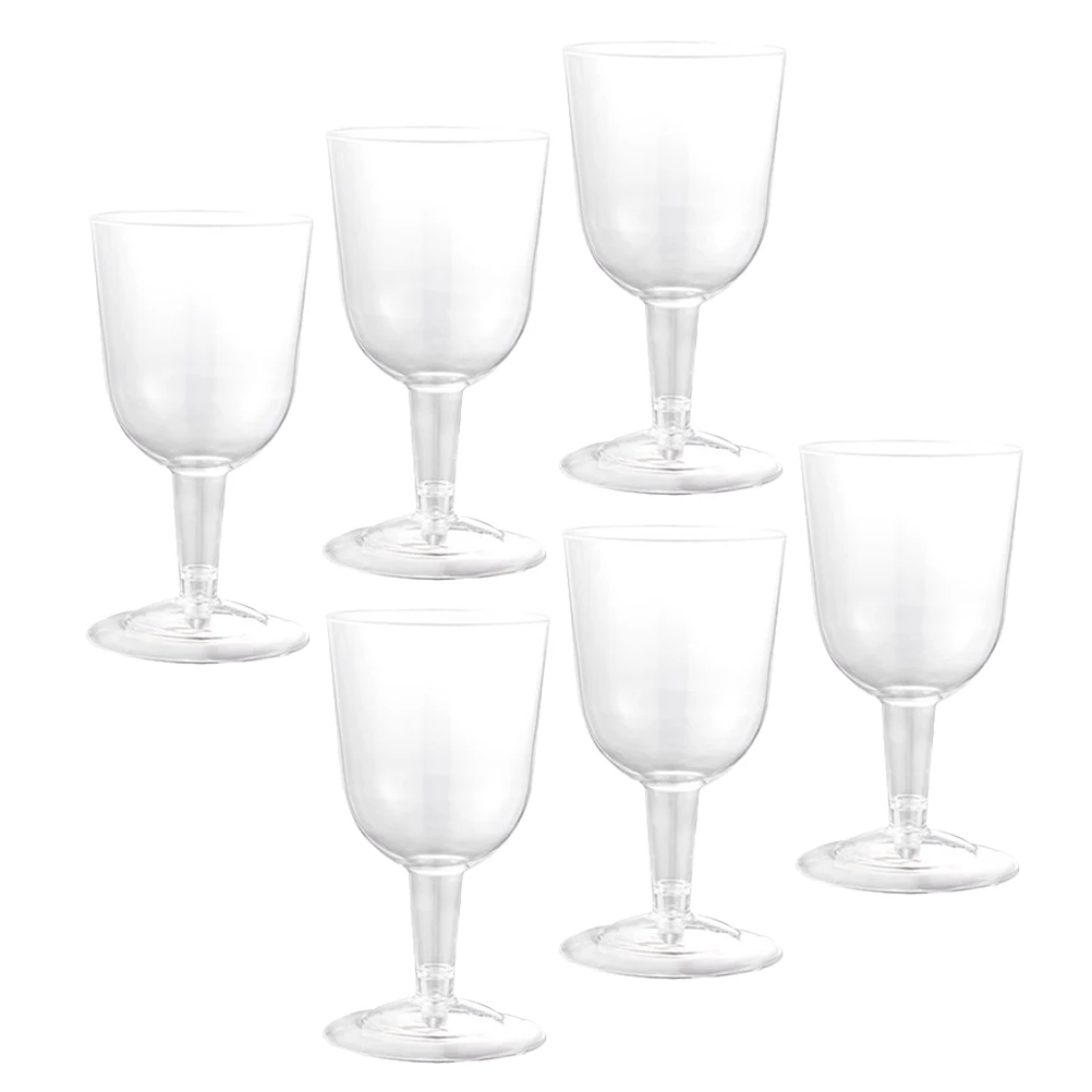 

6pcs Glass Set 160ml Clear Detachable Base for Parties Family Gatherings Business Dinners Multifunctional Suitable Spirits
