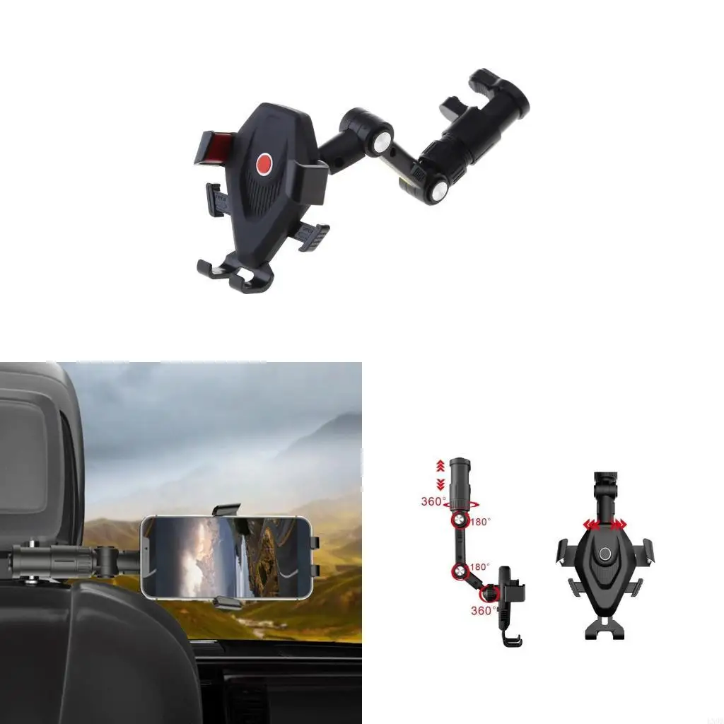 

Auto Car Rear View Mirror Mount Stand Holder-Cradle For Cell-Phone GPS Universal