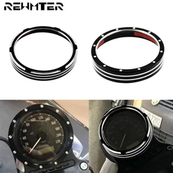 Motorcycle Billet Asterism Speedometer Trim Bezel Black For Harley Dyna Street Bob Low Rider Sportster XL 883 1200