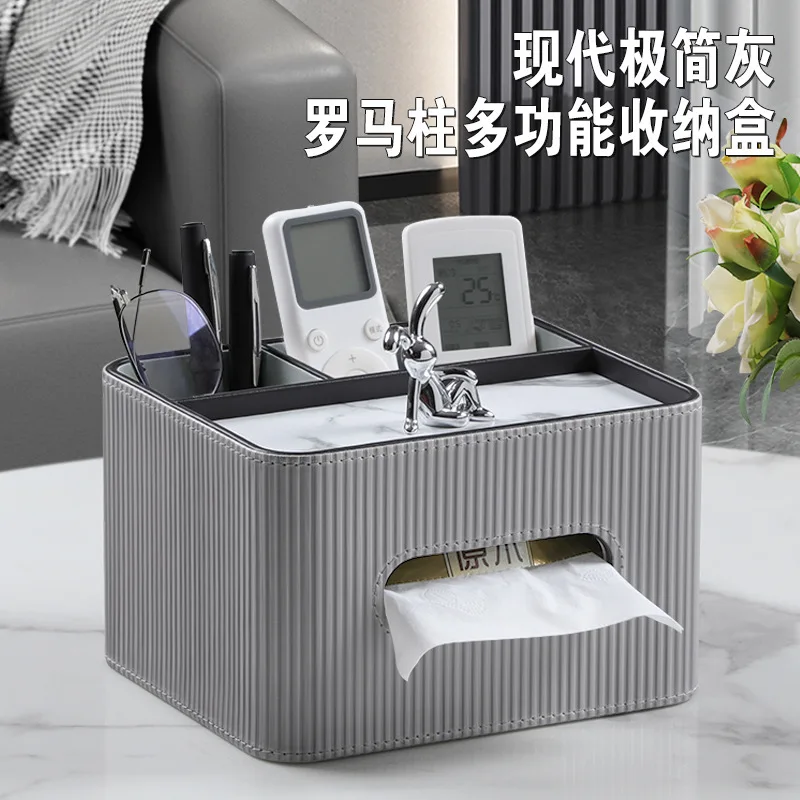 Decorative Tissue Box，high Appearance Level Light Luxury Leather Tissue Box Used in Hotels, Living Rooms, Office, Princess Room
