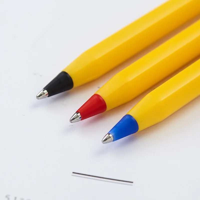 مونامي الكورية خمر قبعة سحب القلم رصاصة السلس الأصفر قضيب قلم حبر جاف طالب تعلم العودة إلى المدرسة القرطاسية