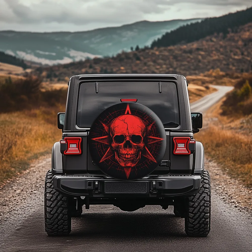 

Чехол для запасного колеса Red Skull Compass в загадочном стиле для внедорожников и грузовиков