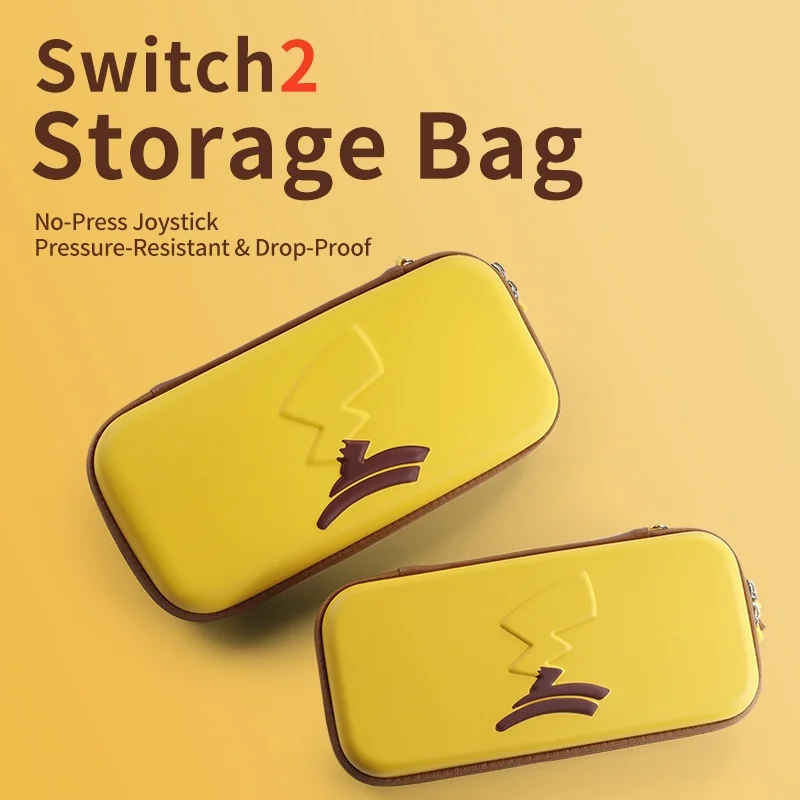 Suitable for Switch 2 Portable Storage Bag, Durable EVA Material, Large Capacity, Travel Organizer with Double Zipper Closure