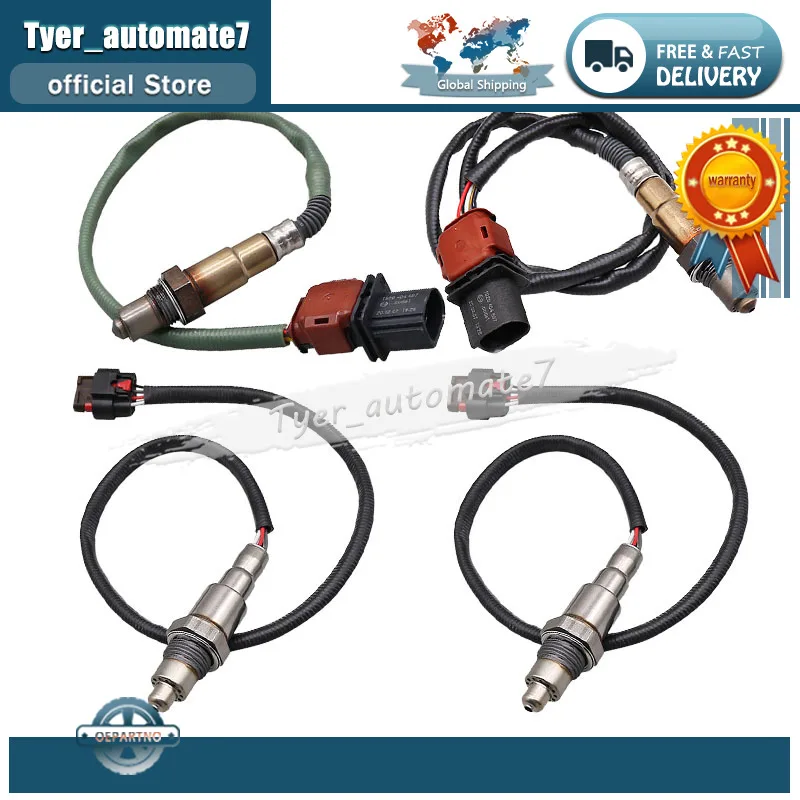 4Pcs O2 Lambda Oxygen Sensor E1GA-9Y460-GA F1FA-9Y460-CA GK41-9G444-CC For 2019-2021 FORD EXPEDITION 3.5L