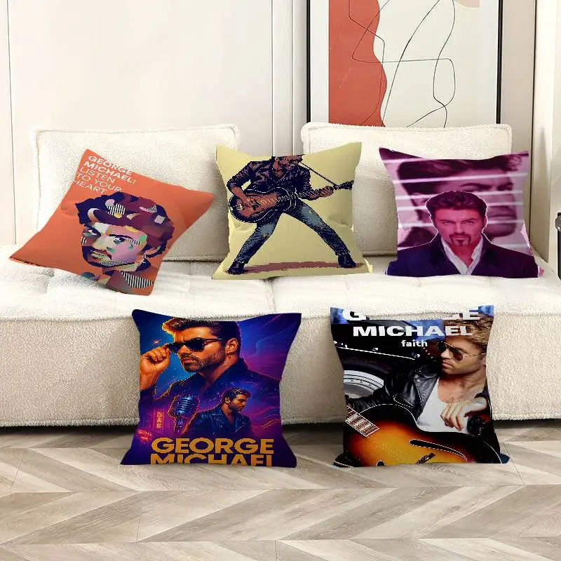 Home Decor G-George Michael Pillow Gift Home Office Decoration Bedroom Sofa Car Cushion Cover case 45x45
