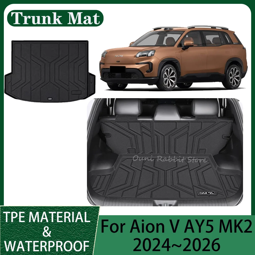 

For GAC Aion V AY5 MK2 2024~2026 2025 Car TPE WaterProof Trunk Mat Backrest Pad Scratch Prevent Protect Interior Accessories