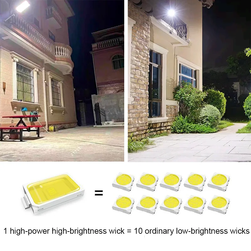 Ultra Powerful 5000W Solar Led Light Super Bright Waterproof Outdoor Garden Lamp Motion Sensor Remote Control Solar Street Lamp