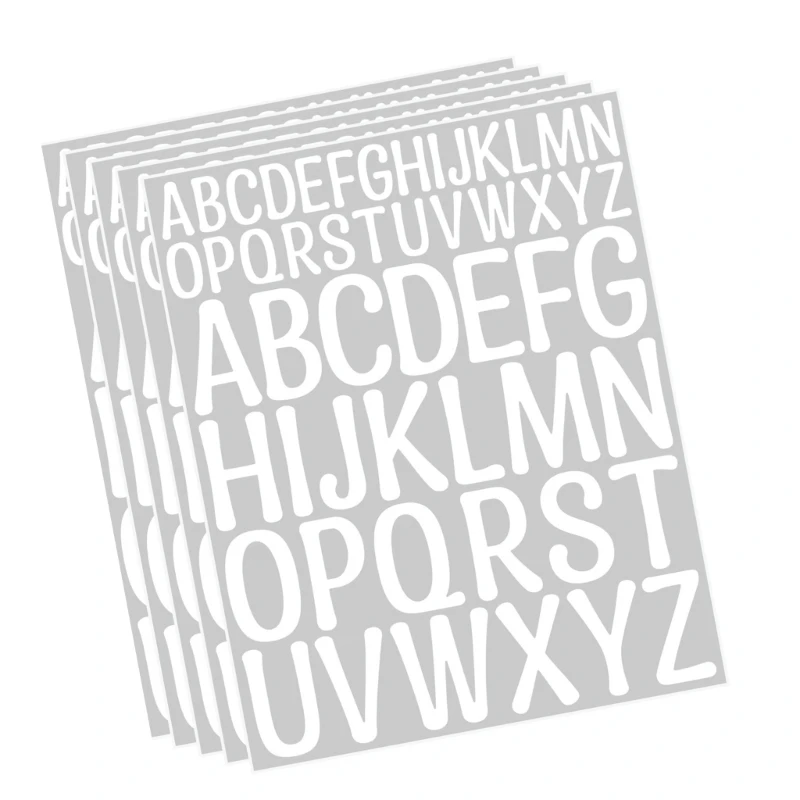 96GE 5 أوراق الحروف الهجائية ملصق ملصق جمالي ملصق ديكور