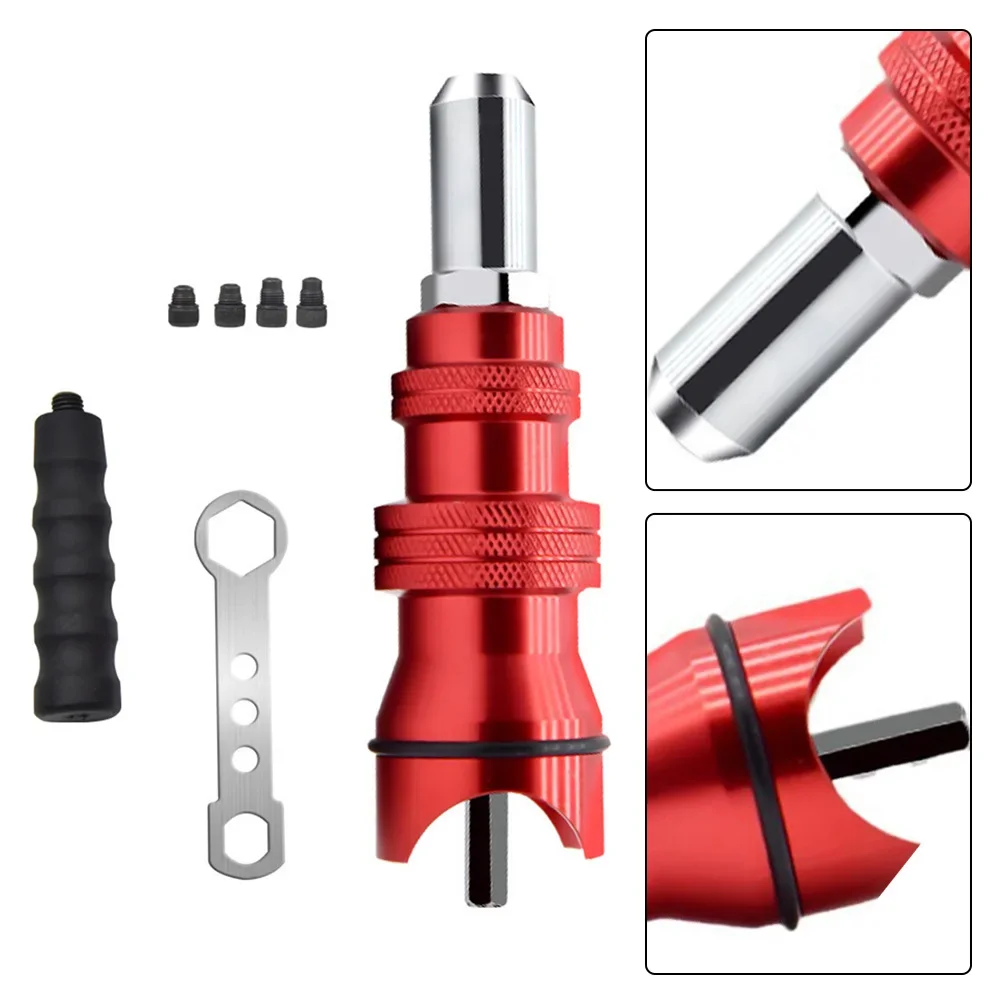 Electric Rivet Adapter 2.4mm-3.2mm-4.0mm-4.8mm Home Core Blind Rivet  Aluminum Alloy Riveting Tools, Cordless Rivet