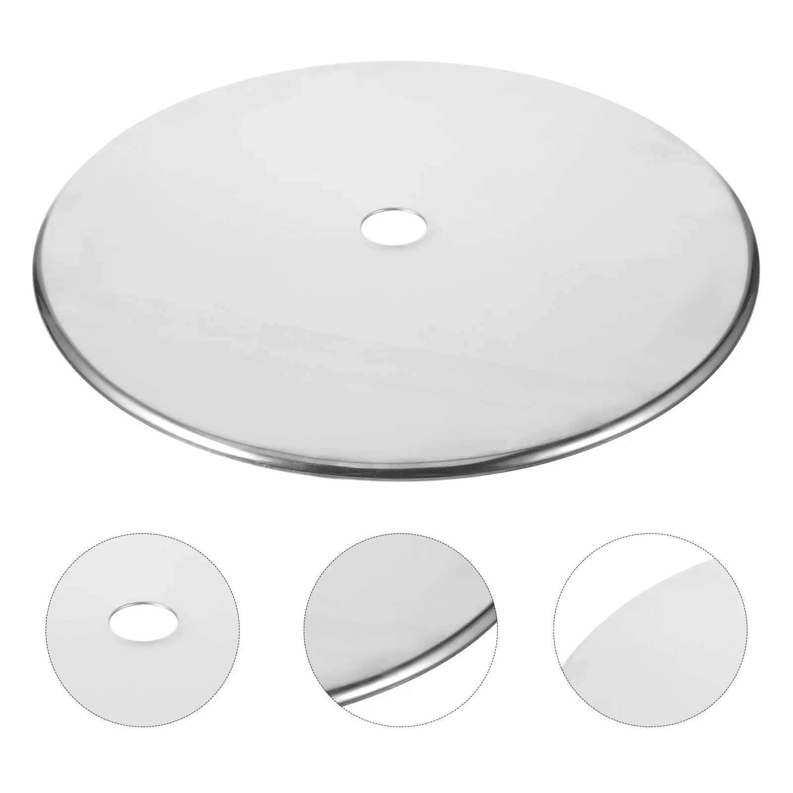 

1pcs Thickened Pot Ring Cover 28.5Cm Stainless Steel Heat Diffuser For Induction Cooker Electric Ceramic Stove Hot Pot Table