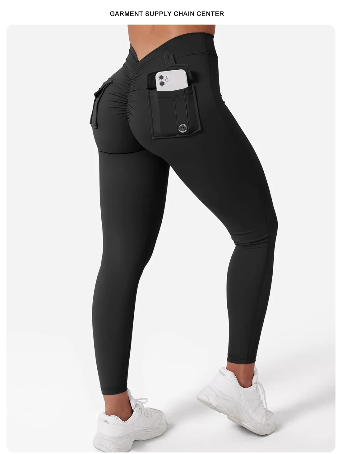 Heißer Verkauf Strumpfhosen Mit Taschen frauen Hohe Taille Elastische Yoga Hosen Workout Laufen Fitness Leggings