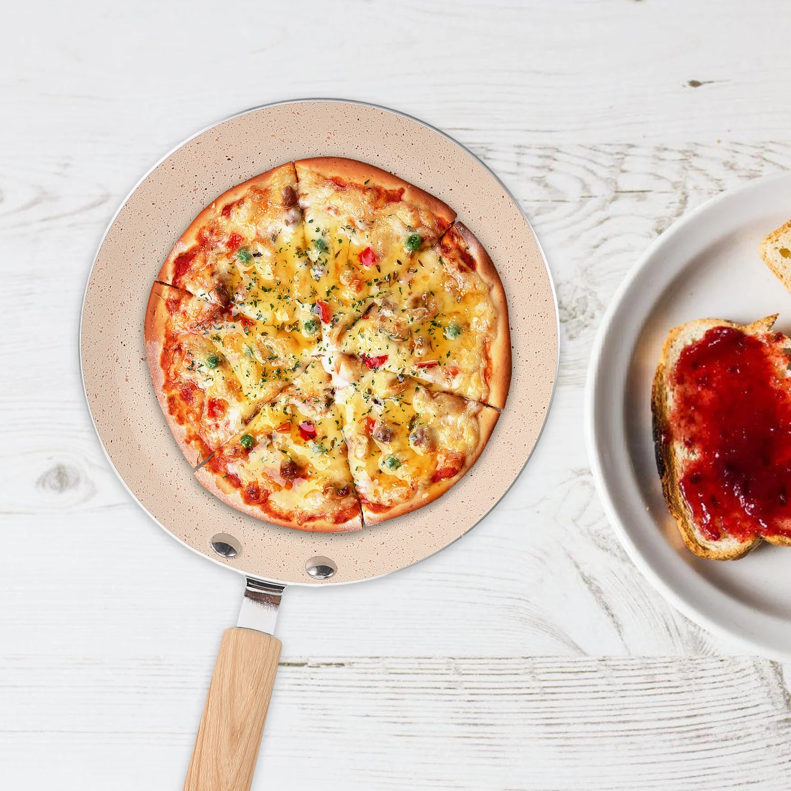 

Nonstick Frying Pan 28Cm Flat Cooking Pan Aluminum Alloy Scratch Resistant Even Heating Easy Clean Kitchen Pancake Skillet