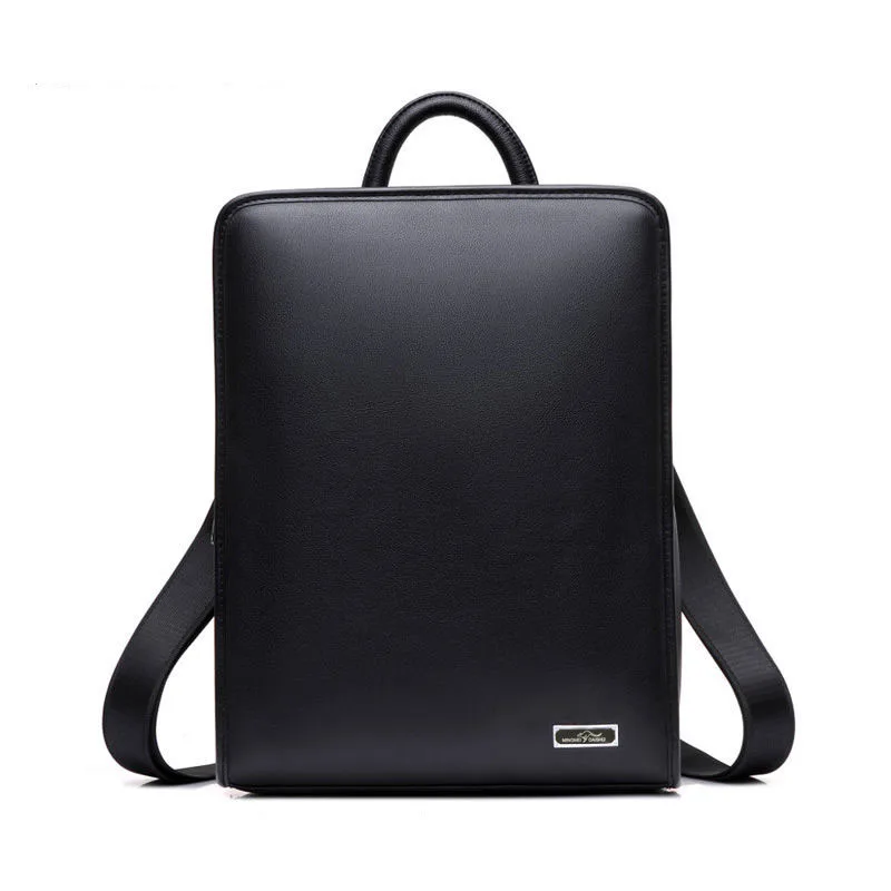 2023 Fashion Cow Genuine Leather Men Backpacks Real Natural Leather Student Backpack Boy Luxury Brand Large Computer Laptop Bag