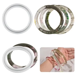 Silicone Bracelet Resin Epoxy Molds Bracelet Bag Handle DIY Jewelry Make Pendant UV Resin Mould Round Mixed Size Epoxy Mold