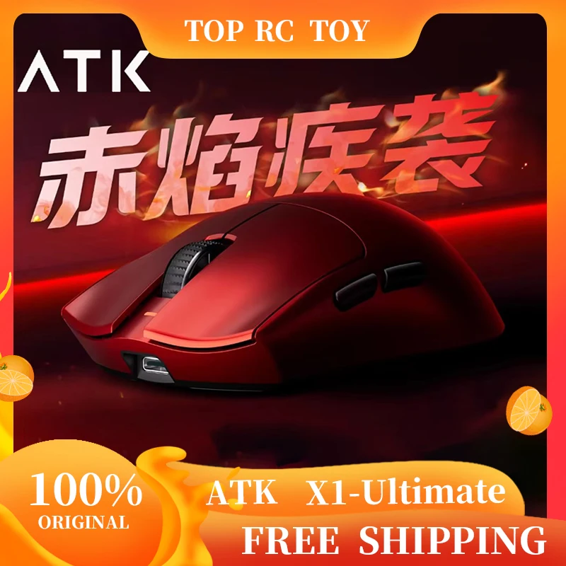 

ATK Liekong X1 Ultimate Mouse Wireless Bluetooth 2.4G Mouse Paw3950/Ultra 8k Mouse Lightweight 49G Fps Office Gamer Mouse Gifts