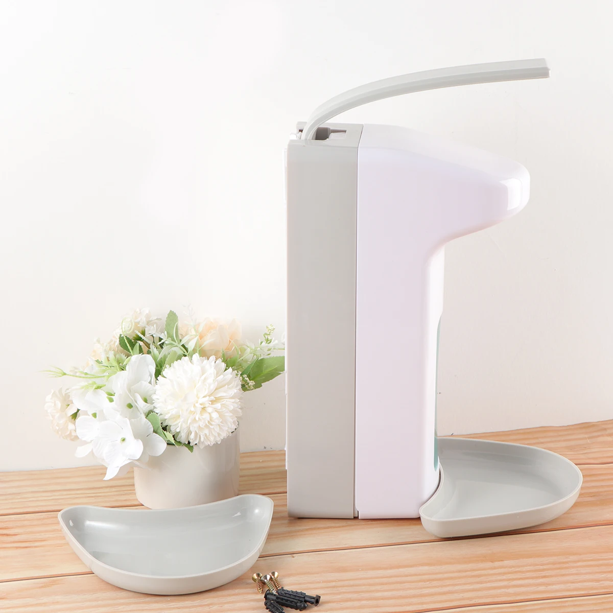 

Wall Mounted Dispenser Large Capacity Stainless Steel ABS Hand Soap Dispenser Bathroom Kitchen Hotel Hanging Container