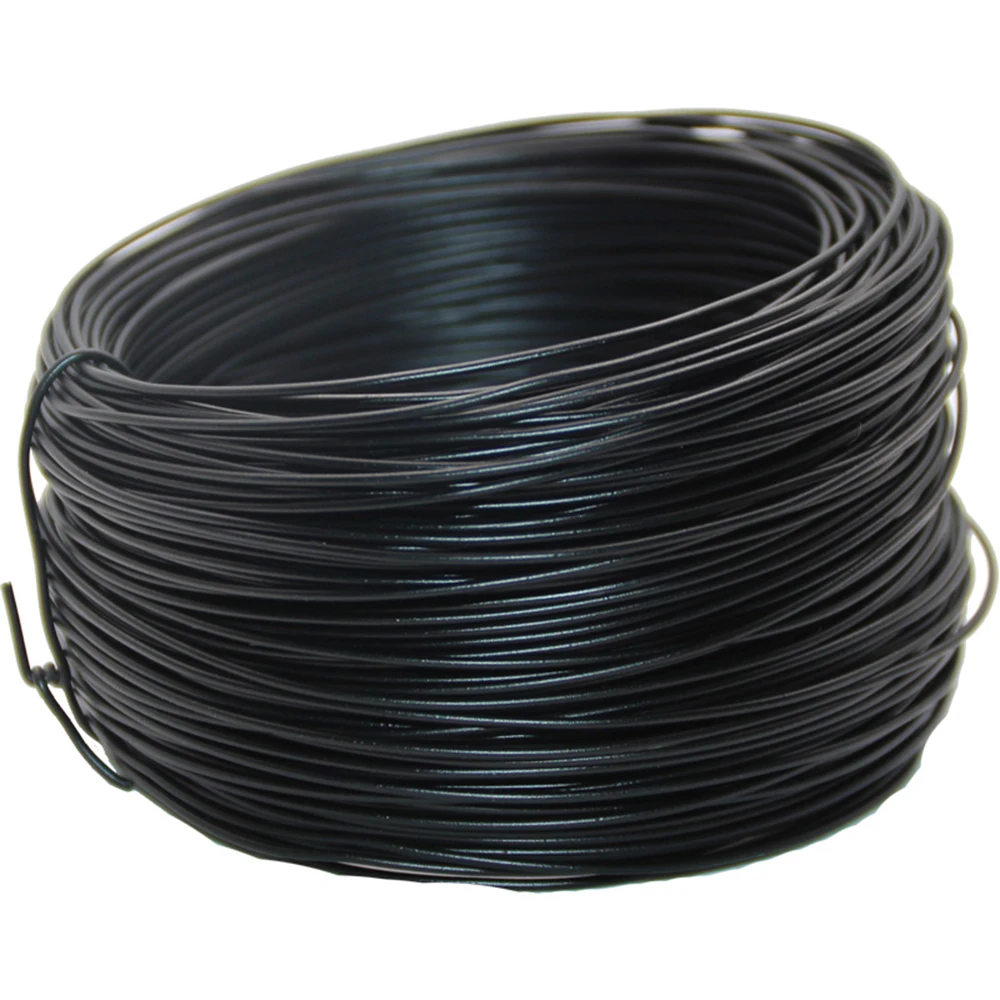 0.45mm Cable Tie Galvanized Tie Wire Black Flat Shape For Garden Wire & Cable Flat Type Tie iron wire 100 meters