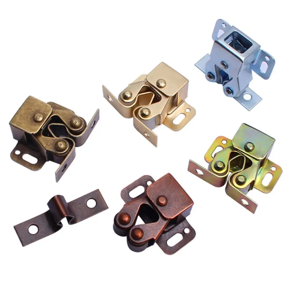 Antique Copper Color Magnet Cabinet Catches Free Screws Roller Mechanism Door Stop Magnetic Catch Buffer System Damper Buffer