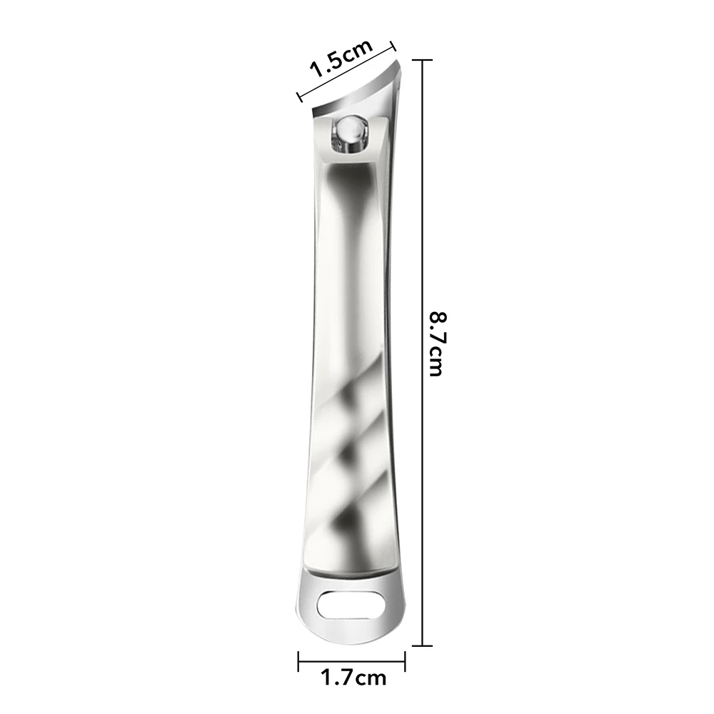1 قطعة مقص أظافر نام مائل منحني شفرة أظافر كليبرز للأظافر السميكة الفولاذ المقاوم للصدأ المهنية أظافر المقص
