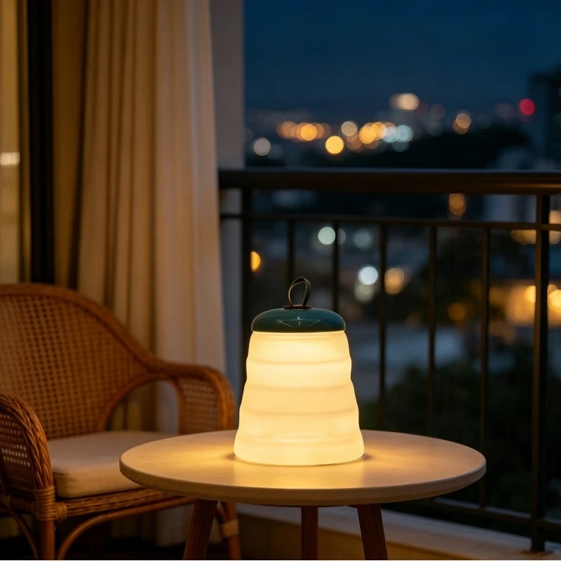 Foldable rechargeable camping light outdoor portable hanging night light home bedroom balcony