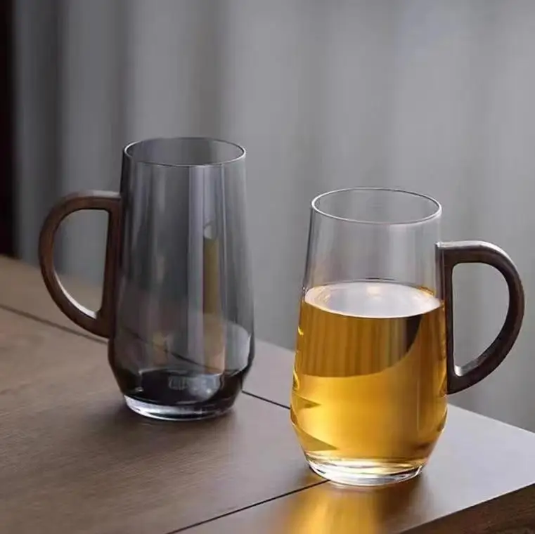Walnut put green tea cup high borosilicate heat resistant glass Japanese monkey Kui water cup flower tea cup glass office mugs
