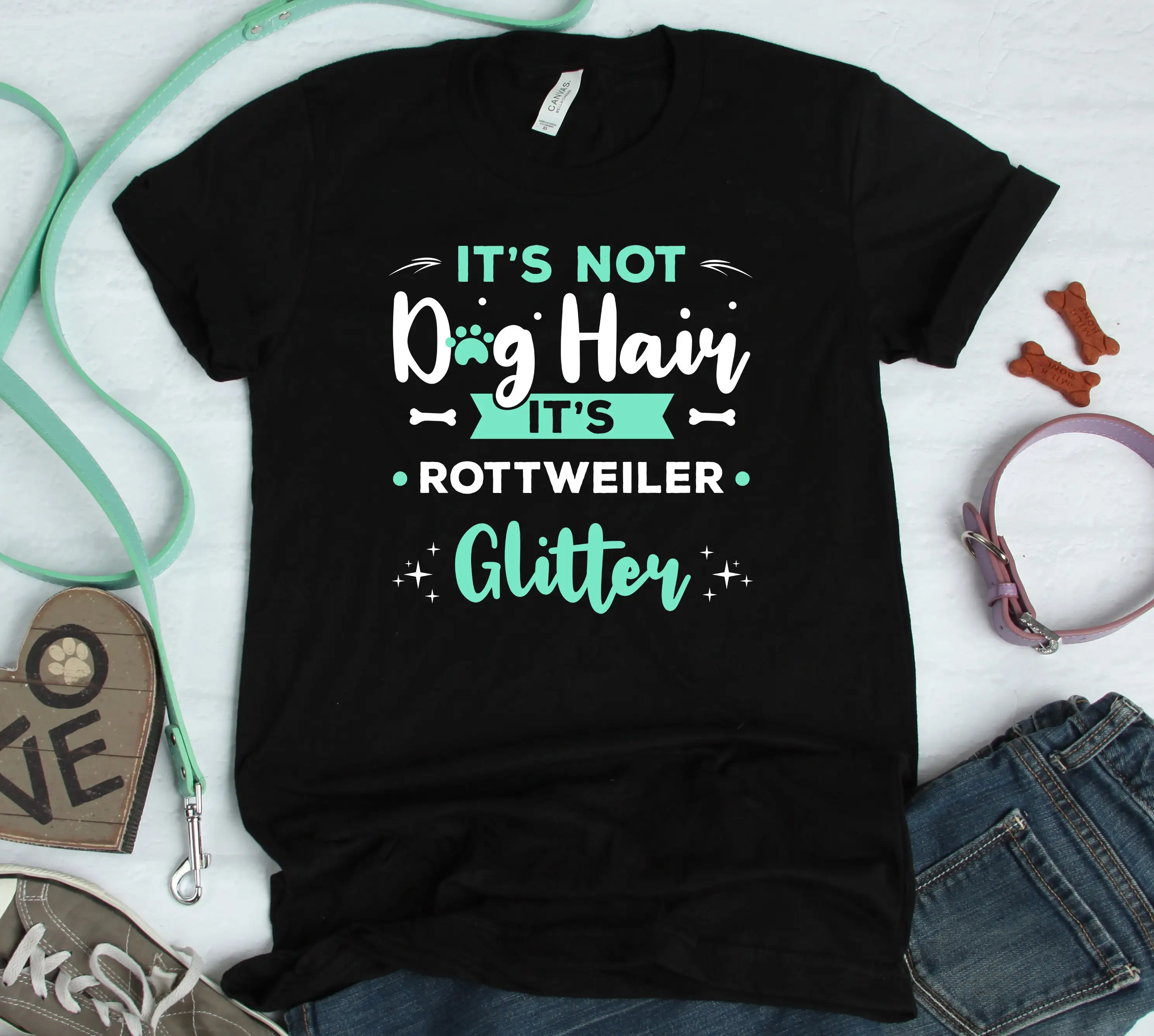 Rottweiler Glitter T Shirt Dog Mom For Lover Cute Mama Tank Top