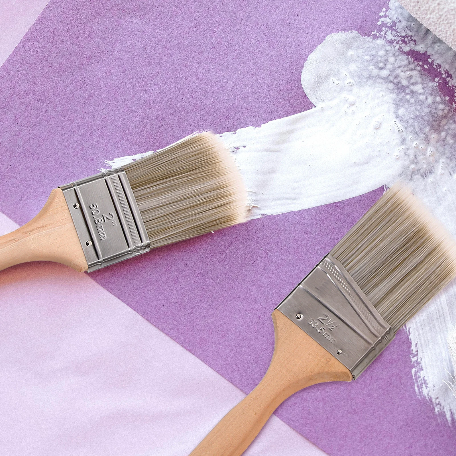 

5 шт., набор кистей для масляной краски, деревянная ручка, прочная мягкая щетина, кисти для рисования для дома, стены, мебели, художественные кисти для рисования