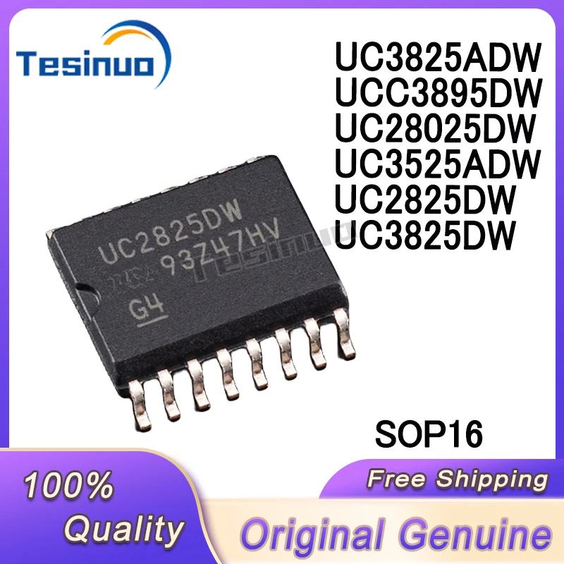 5/PCS New Original UC2825DW UC3825DW UC3525ADW UC28025DW UCC3895DW UC3825ADW SOP16 Power management chip   In Stock