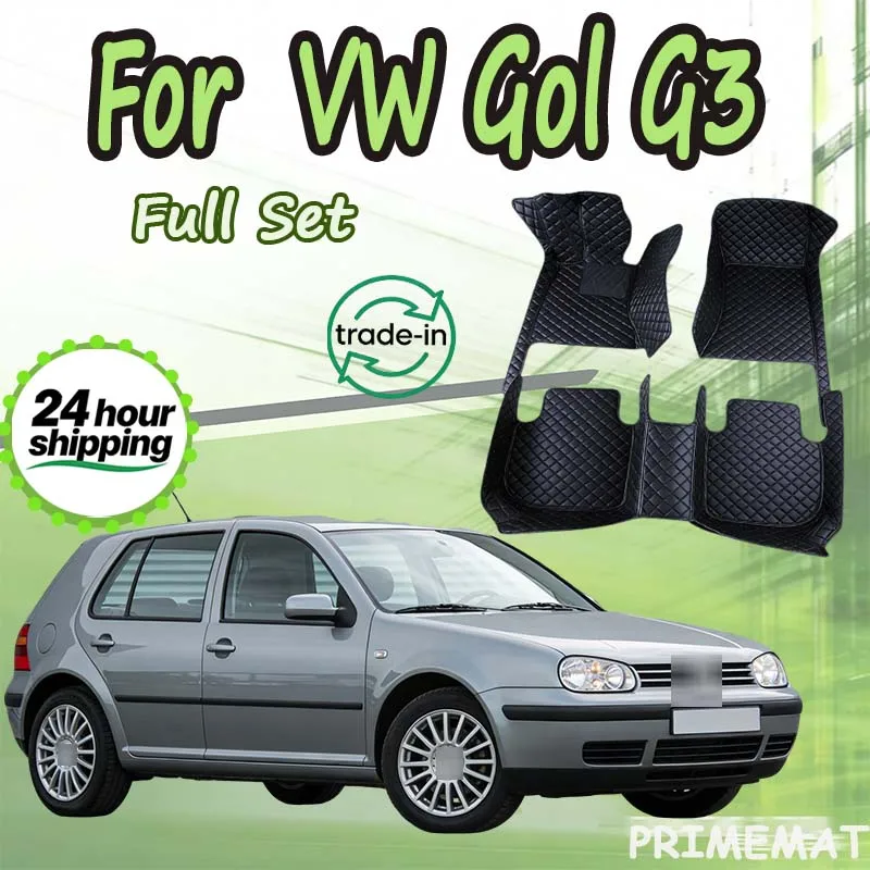 

РОСКОШНЫЙ автомобильный коврик для VW Gol G3 2000 2001 2002 2003 2004 4-дверный алмазный кожаный коврик