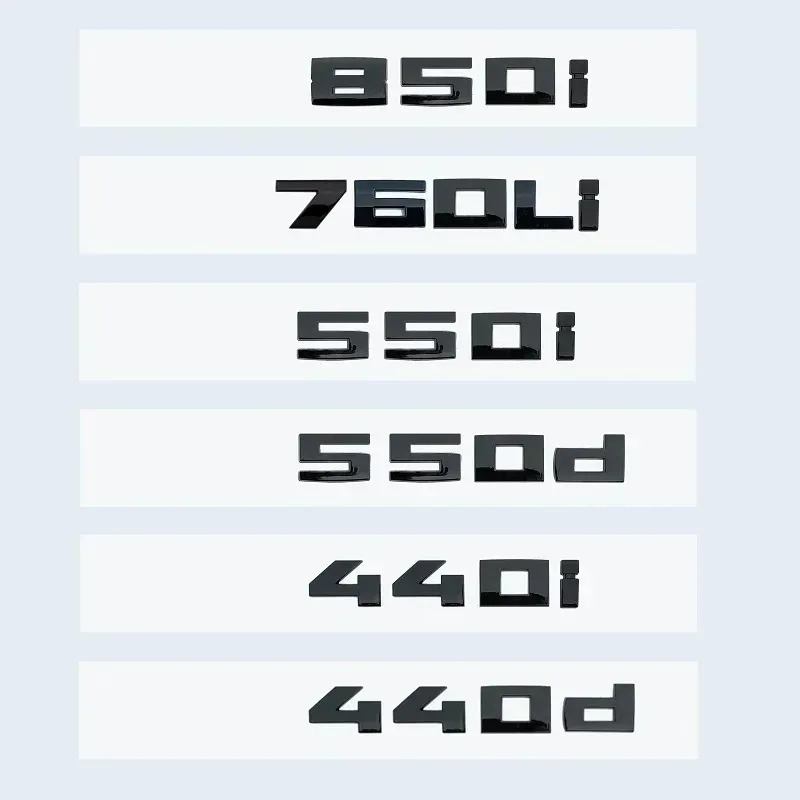 

Новые глянцевые черные 3D буквы и цифры M850i M760Li M550d M550i M440d M440i V12 Эмблема для BMW 8 7 5 4 серии Наклейка на багажник автомобиля