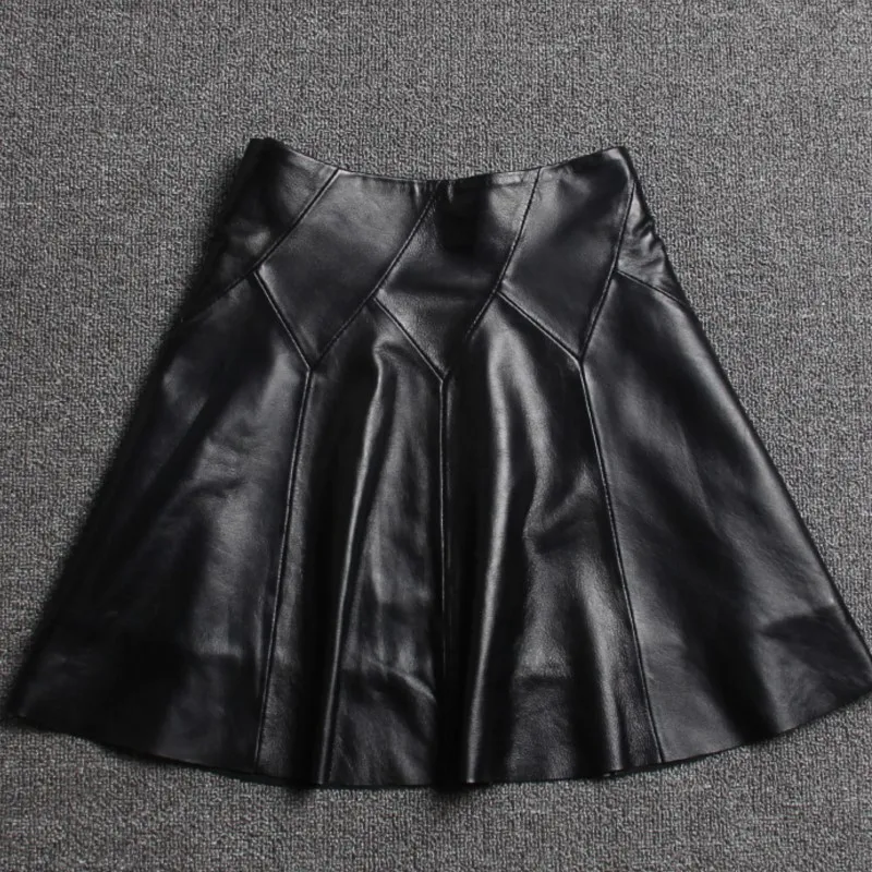 

Haining High Quality Leather Skirt Women's Fluffy Umbrella Sheepskin