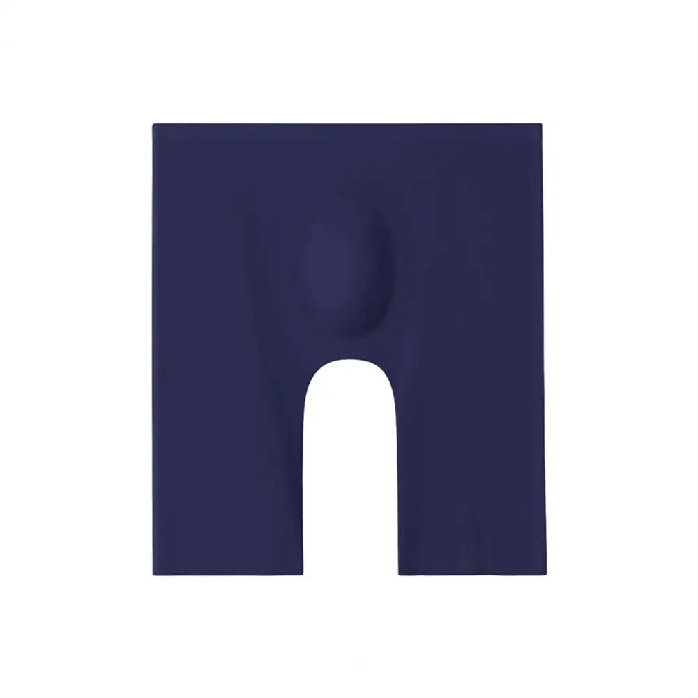Men Boxer Underwear Elastic Mid-Waist Design Breathable Summer Ice Silk Shorts Panties Solid Color U-Convex Seamless Panties