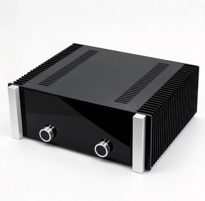 Aluminum Amplifier Chassis Class A Power Stage Enclosure Full Metal Audio DIY Case Hifi Preamp Shell Heat Dissipation Box