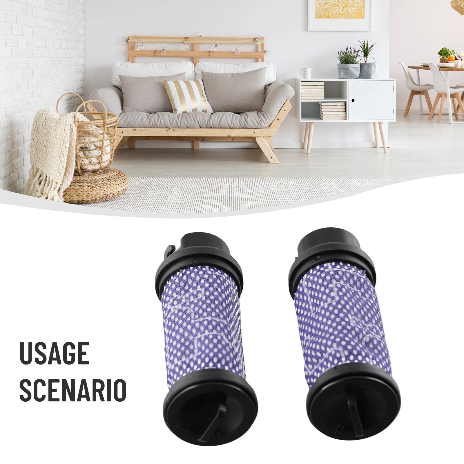 2Pcs Filters For ILIFE H70 Handheld Vacuum Cleaner Parts Floor Cleanig Sweeper Filters Accessories Home Tool Parts