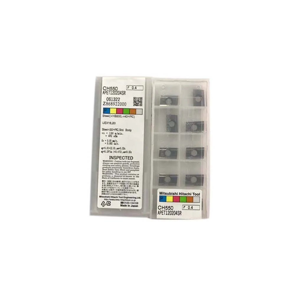 

100% Original APET APET12 APET1202/04SR/08SR HC844/CH550 Finishing Milling Insert for CNC