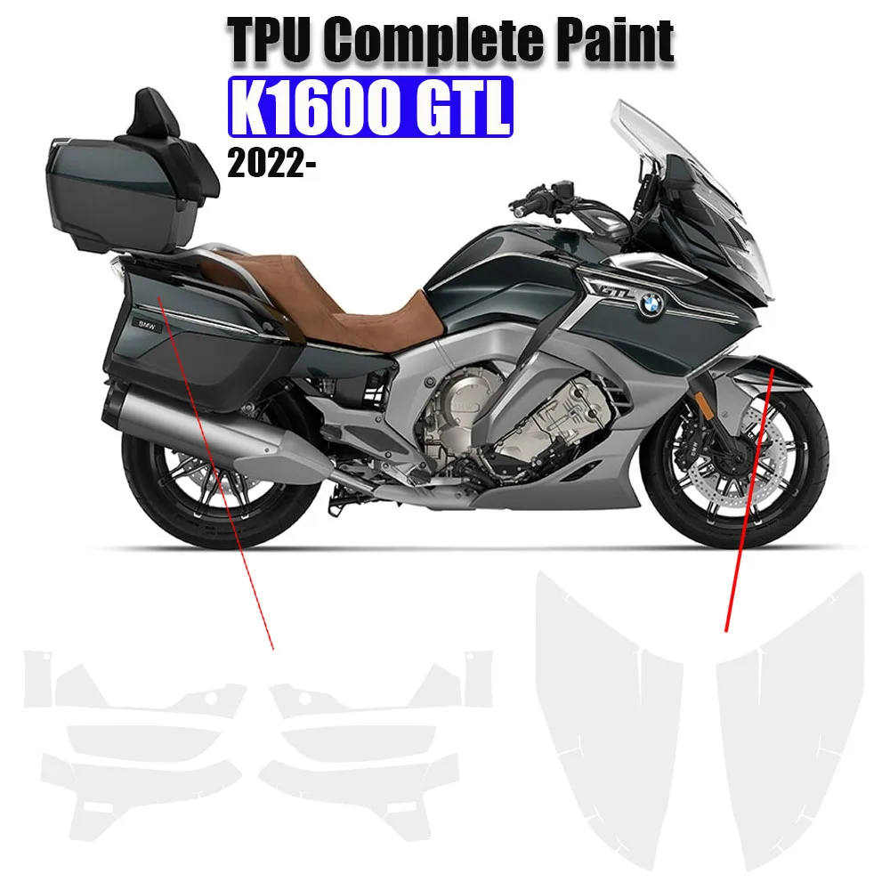 

For BMW K 1600 GTL TPU Protective Film K1600 GTL PPF Accessories Transparent Stickers Invisible Paint Fairing Protection Kits