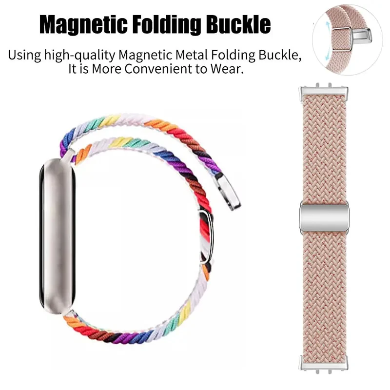 Ремешок с магнитным плетением для Samsung Galaxy Fit 3 SM-R390, цветной спортивный ремешок, браслет для Samsung Galaxy Fit 3, аксессуар для ремешка для часов