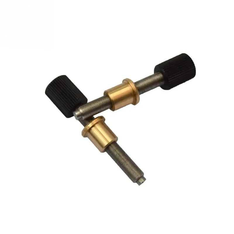 Precision Fine Adjustment Lead Screw Assembly with 0.25mm Pitch Manual Handwheel Locking Stainless Steel Fine Pitch Screw for