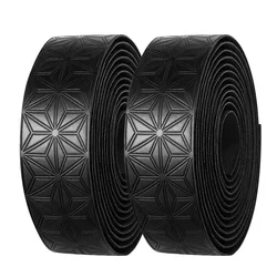 Racefiets Stuur Tape Anti-Slip Pu Shock Hendel Bar Tape Met Bar Einde Pluggen Pu Anti-Vibratie Wrap Tape Duurzame Bar Bartape