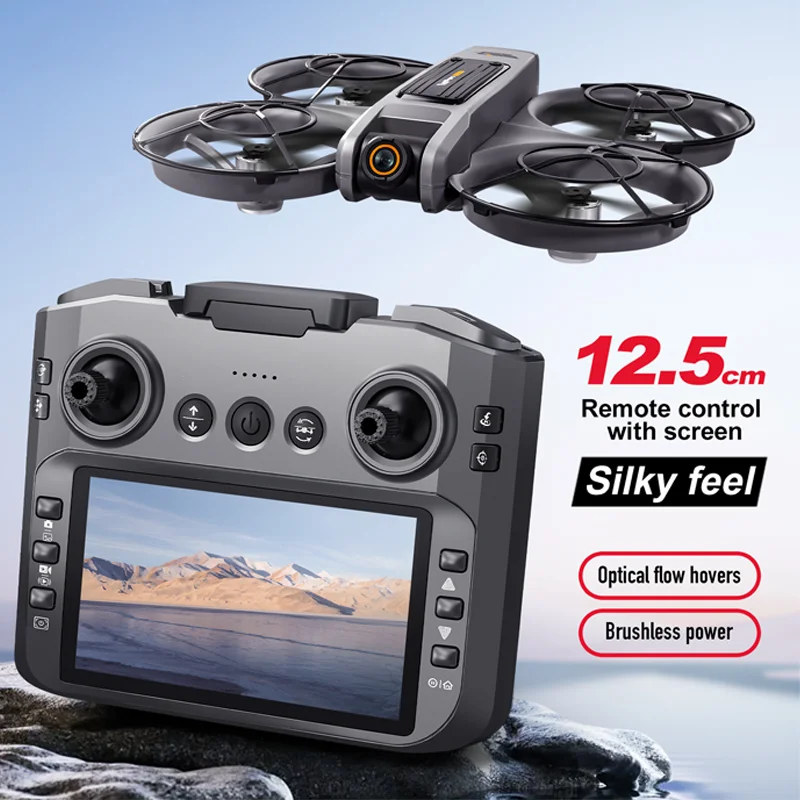 S156 MINI Drone 8K HD Câmeras duplas 360 °   Ver 5G WiFi GPS Brushless Motors Evitar Obstáculos Dobrável Quadcopter Droens Toy Gift