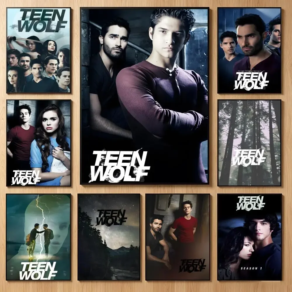 Intense Tvdrama T-Teen Wolf Poster Classic Self-Adhesive PP Wall Sticker for Living Room Bar Decor Gift