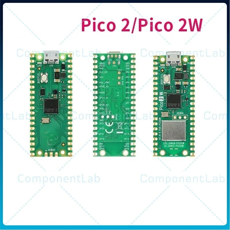 For Raspberry pi pico 2 2w Development board RP2040 chip dual-core RP2350