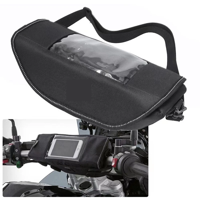 Bicycle For BMW R1250GS For BMW F900XR Nylon Accessories Motorcycle Handle Waterproof Navigation Storage Bag For GSXR600 Suzuki