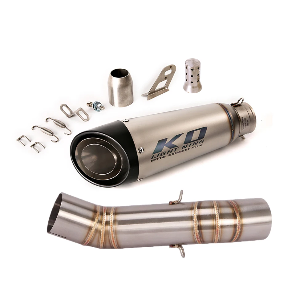 

Motorcycle Exhaust Muffler Escape Moto Connect Middle Link Pipe For Honda CB500F CBR400R 500R 2016-2025 CB400X CB500X 2017-2025