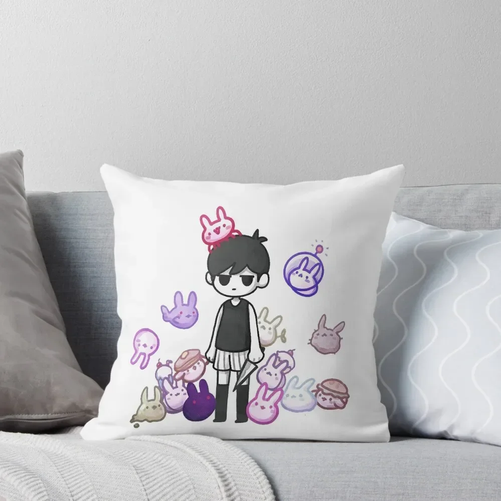 

Omori,Omocat,Playing Throw Pillow Christmas Pillow Covers Cushion Cover Set pillow