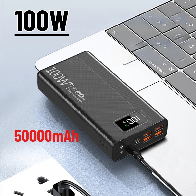 

High-capacity 50000mAh Super Fast Charging 100W Power Bank